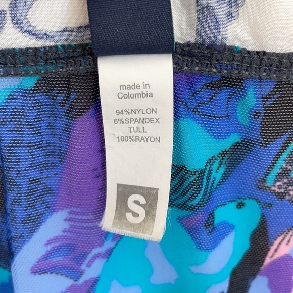 Maaji blue swim cover up with fringe trim small - Picture 4 of 7